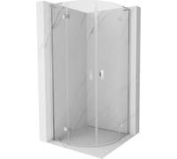 Mexen Mist L - Box doccia orientabile a quarto di cerchio, 90 x 90 cm, trasparente, cromato