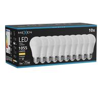 Mexen Nova 10x Lampadina LED E27, A60, 10W, Calda - 3000K, 1055 lm - L100-E27-1030-01x10 95812 5907931021621