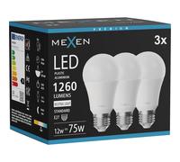 Mexen Nova 3x Lampadina LED E27, A60, 12W, Neutro - 4000K, 1260 lm - L100-E27-1240-01x03 95405 5907931013909