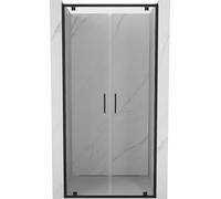 Mexen Porta Box Doccia a Doppia Anta 80 cm Trasparente Nero