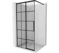 Mexen Rox parete doccia Walk-in sinistra 105 x 200 cm, griglia nera 8 mm, nero - 8C2-105-003-70-77-L 86376 5905315706461