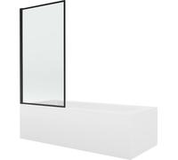 Mexen Vasca da bagno rettangolare Vega, 160 x 70 cm, con rivestimento e divisorio a 1 ala da 70 cm