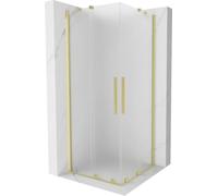 Mexen - Velar Duo Doccia Estensibile 80 x 80 cm, Bronzo, Oro spazzolato