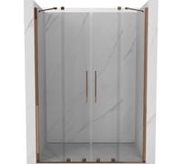 Mexen Velar Duo - Porta scorrevole per doccia, 160 cm, trasparente, oro rosa