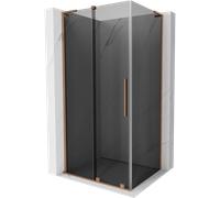 Mexen Velar L cabina doccia scorrevole 100 x 110 cm, grafite, rame spazzolato - 871-100-110-43-65 45276 5905315311115