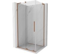Mexen Velar L cabina doccia scorrevole 100 x 85 cm, trasparente, rame spazzolato - 871-100-085-03-65 43262 5905315304681
