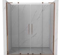 Mexen Velar L Duo - Porta scorrevole, 170 cm, trasparente, oro rosa