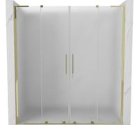 Mexen Velar L Duo - Porta scorrevole per doccia, 170 cm, colore: oro opaco