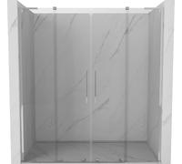 Mexen Velar L Duo - Porta scorrevole per doccia, 170 cm, trasparente, cromata