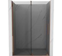 Mexen Velar - Porta scorrevole per doccia, 150 cm, grafite, oro rosa