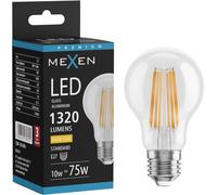 Mexen Vintis Lampadina a filamento LED E27, A60, 10W, Calda - 2700K, 1320 lm, trasparente - L150-E27-1027-00 95177 5905315979704