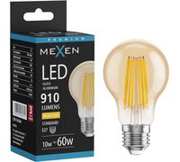 Mexen Vintis Lampadina LED a filamento E27, A60, 10W, Calda - 2700K, 910 lm, ambra - L150-E27-1027-50 95178 5905315979711
