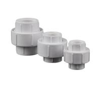 MEXEWORD 1 pz 1/2" 3/4" 1" Doppio Filetto Femmina PVC Unione connettore Acquario Staccabile Giunto Giardino irrigazione raccordi irrigazione(1-1 inch)