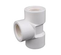 MEXEWORD 1 pz 1/2 3/4 1 Pollice PVC Filettatura Femmina Gomito Dritto connettore a 3 Vie connettore di irrigazione da Giardino Adattatore for Tubo for Acquario(Tee 3l4 inch)