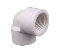 MEXEWORD 1 pz 1/2 3/4 1 Pollice PVC Filettatura Femmina Gomito Dritto connettore a 3 Vie connettore di irrigazione da Giardino Adattatore for Tubo for Acquario(Elbow 1 inch)
