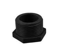 MEXEWORD 1 pz 20/25/32/40/50/63 mm PVC Maschio Filettatura Tappo terminale Accessori connettori Tubo di Alimentazione Acquario Serbatoio Tappo a Vite Tubo(Grey,50mm)