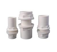 MEXEWORD 1 pz 20/25/32/40/50 mm PVC Connettore for Acquario Giunto for Tubo di drenaggio for Acquario Raccordi for Tubi Flessibili Impermeabili for Acquario(32mm)