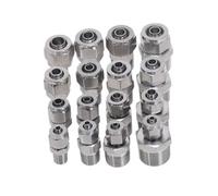 MEXEWORD 1 pz Raccordi rapidi for Tubi Raccordo Maschio filettato Acciaio Inossidabile SS 304 1/8'' 1/4'' 3/8'' 1/4'' Filettatura BSP(8mm Tube 1/2")