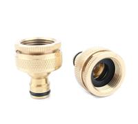 MEXEWORD 1 pz. Raccordo rapido for Pistola ad Acqua da Giardino in Ottone da 3/4" a 1" con Filettatura, Adattatore for Rubinetto, raccordi for Tubo Flessibile da irrigazione, 3/4-1 Pollice