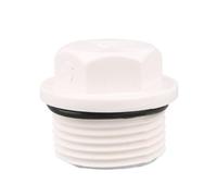 MEXEWORD 10 Pezzi 1/2 3/4 1 Pollice Tappo terminale filettato 20/25/32 mm Tappo Tubo di Scarico Raccordo terminale Tubo(White,25mm)