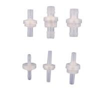 MEXEWORD 100 Pezzi PP valvola di ritegno Acquario Pompa Aria Non Ritorno for Carburante Gas Liquido Olio valvola unidirezionale 3-3 mm 4-4 mm 5-5 mm 6-6 mm 8-8 mm 10-10 mm 12-12 mm(8-8mm)