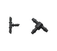 MEXEWORD 20 Pezzi 3mm, 4mm Raccordo a T for Tubo Flessibile Raccordo for Tubo di irrigazione Adattatore for Tubo a Forma di T Giunto for Tubo Flessibile divisore a 3 Vie 20 Pezzi(Connect 4mm Hose)