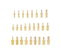 MEXEWORD 4 6 8 10 12 14 16 19mm Hose Barb Raccordo Dritto Riduttore Accoppiatore in Rame Adattatore connettore for Aria Carburante Gas Acqua(16x6mm)