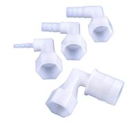 MEXEWORD 5 Pezzi 1/2'' Filettatura Femmina connettori a Gomito Pagoda 4~25mm irrigazione da Giardino a Forma di L Giunto Tubo Acqua Adattatore Tubo Acquario(G1I2-6mm)