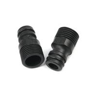 MEXEWORD 5 Pezzi 1/2" Filettatura Maschio connettore rapido connettore irrigazione Giardino irrigazione Piante autolavaggio Pistola ad Acqua Giunto Nero