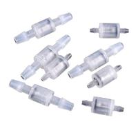 MEXEWORD 5 Pezzi Valvola unidirezionale a Sfera a Molla Valvola di Arresto Valvola di ritegno del Gas Liquido for Acquario Valvola di ritegno della Pressione di Arresto(4.6mm)
