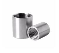 MEXEWORD Acciaio Inossidabile 1/8" 1/4" 1/2" 3/8" 3/4" 1" 1.2" 1.5" 2" Filettatura Femmina Connettore uguale Acqua Gas Filettatura Interna Giunto Diretto Rotondo 1 pz(DN40mm)