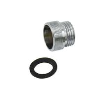 MEXEWORD Argento M22 M24 A 1/2 "Maschio in Ottone Filettato Connettore for La Conversione del Rubinetto Connettore di Riparazione Giardino Rap Raccordi 1 Pz(M24 to 1I2)