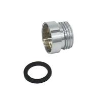 MEXEWORD Argento M22 M24 A 1/2 "Maschio in Ottone Filettato Connettore for La Conversione del Rubinetto Connettore di Riparazione Giardino Rap Raccordi 1 Pz(M22 to 1I2)