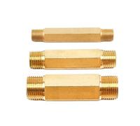 MEXEWORD Giunto di prolunga Diretto Esterno in Rame 1/8 1/4 3/8 1/2 Raccordi for Tubi filettati Maschio-Maschio con Denti Esterni for irrigazione da Giardino(G3l8-40mm)