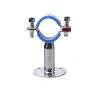 MEXEWORD Lunghezza 50 mm con Custodia Blu Adatta for Tubi OD 19-108 mm, Staffa di Supporto for Tubi in Acciaio Inossidabile 304, Morsetto, Piastra di Base(Length 50mm Fit 89mm OD Tube)