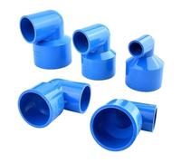MEXEWORD Raccordo a Gomito di riduzione in PVC Blu da 20~63 mm for Tubi di irrigazione da Giardino, raccordi for Tubi for acquari(32x20mm)