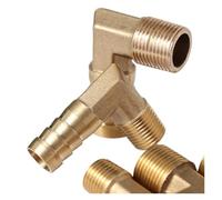 MEXEWORD Raccordo a Pagoda a Gomito in Rame G1/2 Pollice 6~20 mm Giunto Femmina in Ottone for irrigazione e Pompa di irrigazione Raccordo rapido Adattatore for Tubo Flessibile(G1I2 inch 12mm)