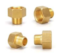 MEXEWORD Raccordo Adattatore for Tubo in Ottone BSP da Femmina a Maschio M14 M16 M18 M20 M22 M24 1/8" 1/4" 3/8" 1/2"(F M14x1.5-M M16x1.5)