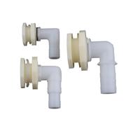 MEXEWORD Raccordo di Scarico a Gomito da 90 Gradi da 1/2" e 3/4" a 20/25 mm, adattatori for Tubi di Scarico for acquari, Giunti for Tubi di irrigazione(1 inch)