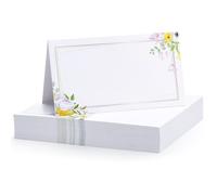 Mexgcom 50pz/Confezione Segnaposto, Il Formato Della Carta È 10x9 CM, Foglie e fiori di carta da lettere - segnaposto matrimonio, matrimonio, compleanno, battesimo, ecc (Stile A)