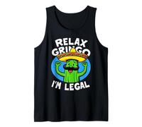Mexican Cactus Funny Cinco de Mayo Relax Gringo I'm Legal Canotta