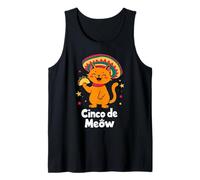Mexican Cat Fiesta Funny Cinco de Mayo Cat Cinco de Meow Canotta