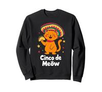 Mexican Cat Fiesta Funny Cinco de Mayo Cat Cinco de Meow Felpa