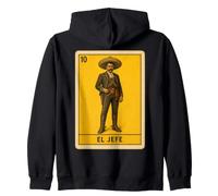 Mexican El Jefe Design - Emiliano Zapata Felpa con Cappuccio