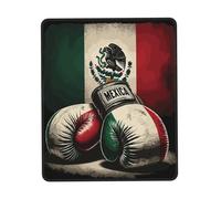 Mexican Flag Boxing Gloves Mousepad Piccolo Tappetino Scrivania Comodo Tappetino per Mouse for Computer Casa Ufficio 25X30Cm