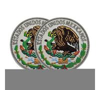 Mexican Flag Patches - Colorful Patriotic National Emblem - Decorative And Multipurpose Patch - Embroidered For Backpacks, Jackets, Hats, Outdoor Adventures, Travel, Camping, And Everyday Use