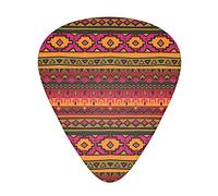 Mexican Folk Art Boho Plettro per chitarra avanzato 12 pezzi Tre spessori per basso, chitarra elettrica, borsa per chitarra acustica