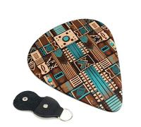 Mexican Folk Art - Plettri per chitarra boho, 6 plettri per chitarra, stampa su entrambi i lati, per chitarra acustica, basso, ukulele, chitarra elettrica (0,46 mm, 0,71 mm, 0,96 mm)