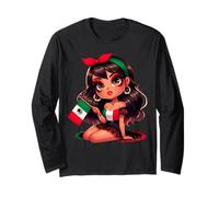 Mexican Girl Power Latina Proud Attitude Mexicans Roots Tee Maglia a Manica