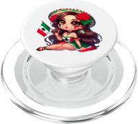 Mexican Independence Day Mexico Girl Patriotic Viva Mexico PopSockets PopGrip per MagSafe
